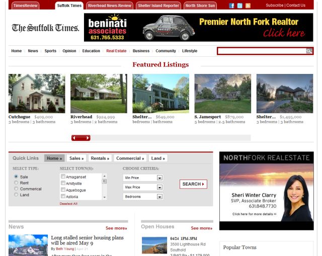 Suffolk Times New Real Estate Site